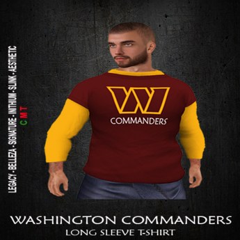 Second Life Marketplace - WASHINGTON COMMANDERS - Men's Long Sleeve T-shirt